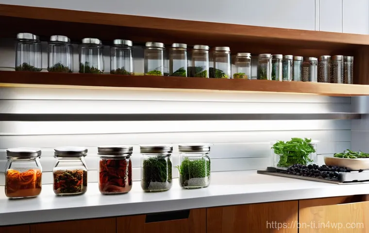 신선한 재료로 만드는 최고의 건조 식품 레시피 - **Prompt:** "A brightly lit, cozy living room or kitchen dining area. A happy family of four – a mot...